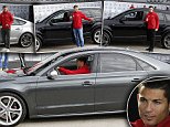 Real Madrid players received new cars from sponsor Audi at the Ciudad Deportiva del Real Madrid Pictured: Cristiano RonaldoRef: SPL901633  011214  Picture by: Splash NewsSplash News and PicturesLos Angeles: 310-821-2666New York: 212-619-2666London: 870-934-2666photodesk@splashnews.com