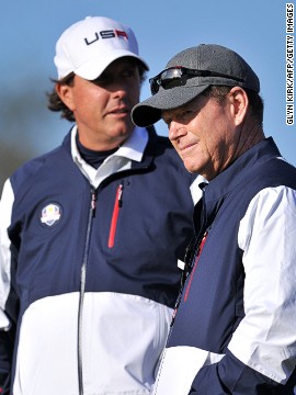Tom Watson was seen as the man to finally procure a Ryder Cup victory for the United States over Europe in golf's team competition but after a third straight defeat, Phil Mickelson was happy to roll out some thinly veiled criticism of his captain, eulogizing about the last man to lead America to victory, Paul Azinger. Watson replied tersely: (Phil) has a difference of opinion. That's OK. My management philosophy is different than his.