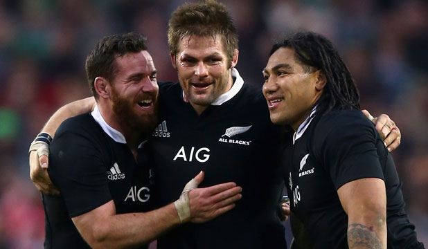 Ryan Crotty, Richie McCaw and Ma'a Nonu