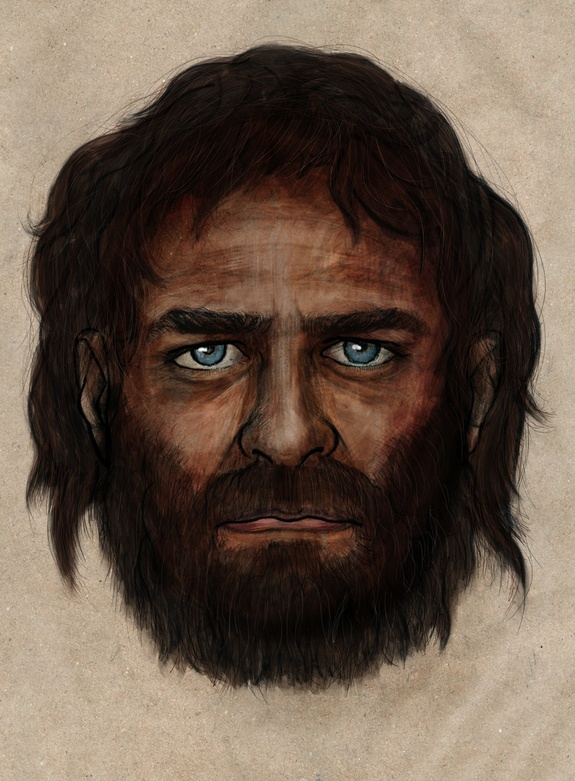 illustration of ancient hunter gatherer