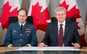Prime Minister Stephen Harper and CDS Thomas Lawson