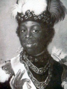 Portrait of Adolf Badin by Gustav Lundsberg in the National Portrait Galley, Stockholm, Sweden.  Photo courtesy of Runoko Rashidi