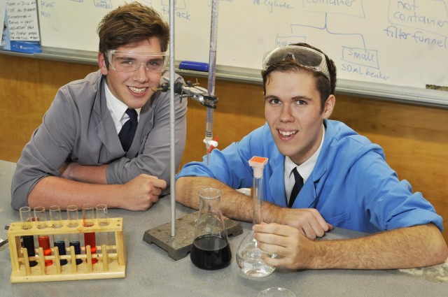 Mount St Patrick College students Lachlan Patterson and Harley Gray are looking forward to representing Australia at the European science forums.