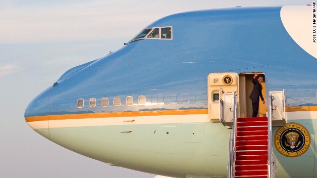 Obama waves from Air Force One before departing from Joint Base Andrews in Maryland on Monday, June 2. It's Obama's third foreign trip in as many months, and it caps a period of heavy foreign-policy focus for the President.