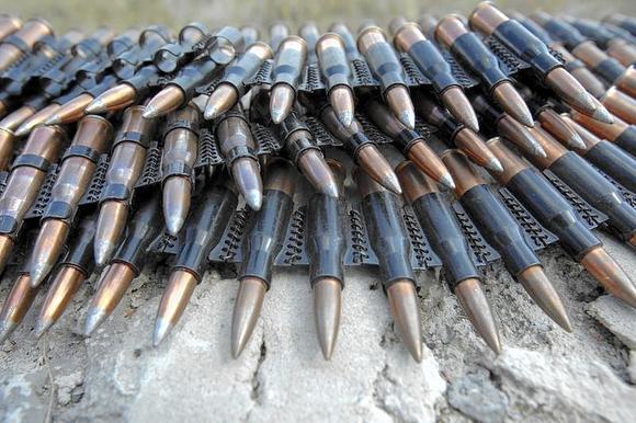 File photo of bullets at a checkpoint controlled by the Ukrainian army near Debaltseve