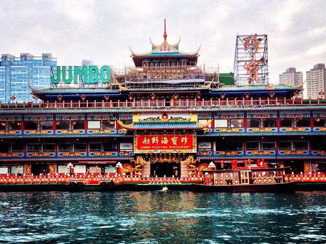One of Hong Kong’s famous floating restaurants.