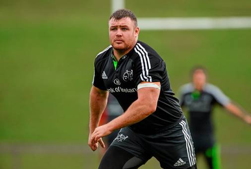 Munster's Dave Kilcoyne during squad training ahead of their Champions Cup game against Sale Sharks